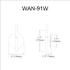 Wand 1 Light Incandescent Wall Sconce