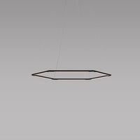z-bar honeycomb pendant, 16", matte black, LED, Koncept Lighting
