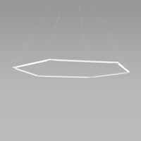 z-bar pendant, honeycomb, 24" matte white, LED, Koncept lighting
