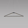 z-bar pendant triangle, 24", Matte Black, LED, Koncept Lighting