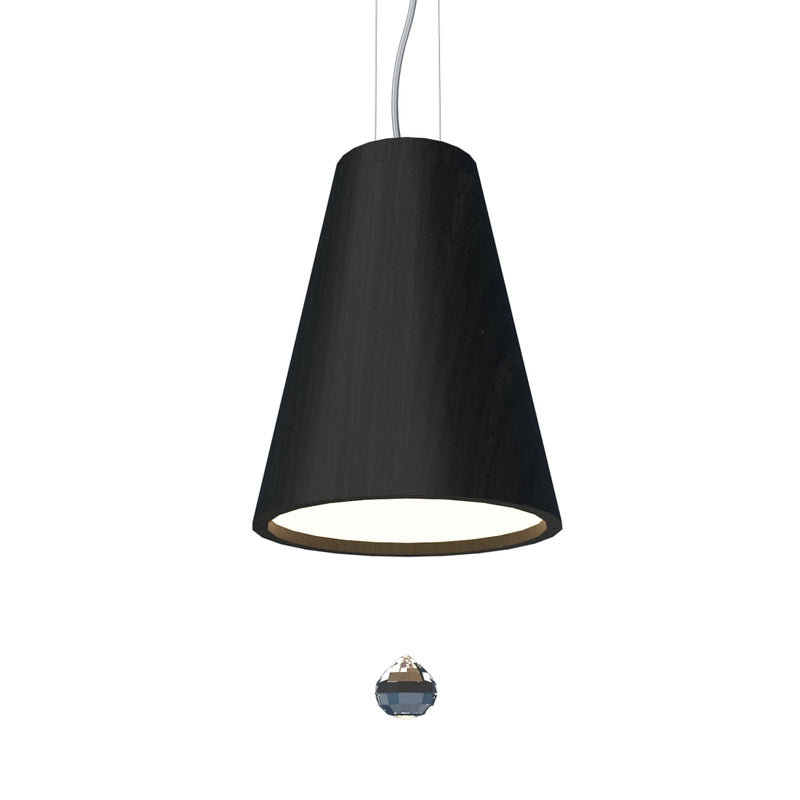 Conical Crystal 8" LED Pendant 1130