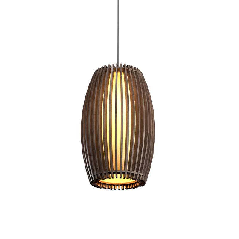 Wooden Slats 12" Pendant 1140