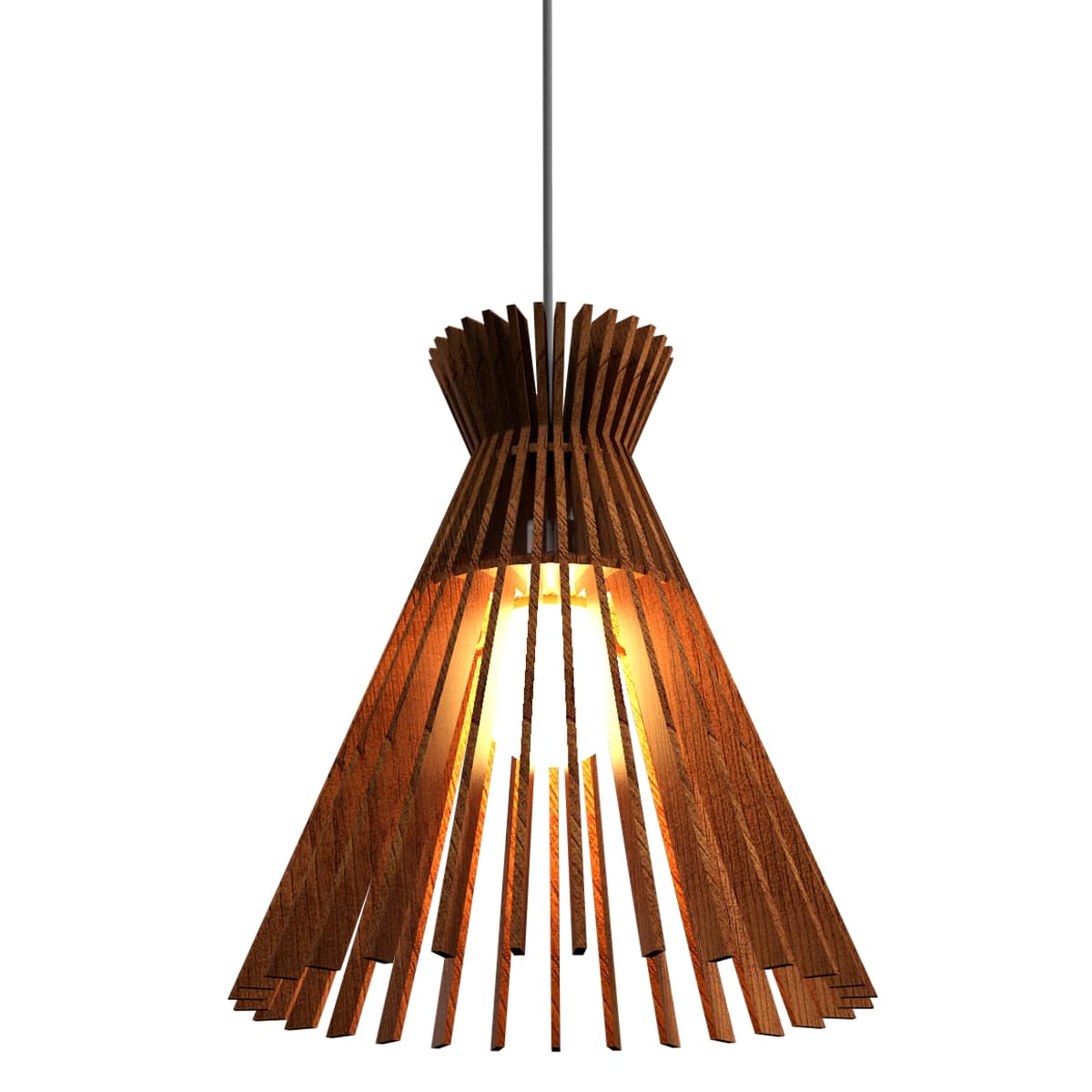 Wooden Slats Pendant 1183