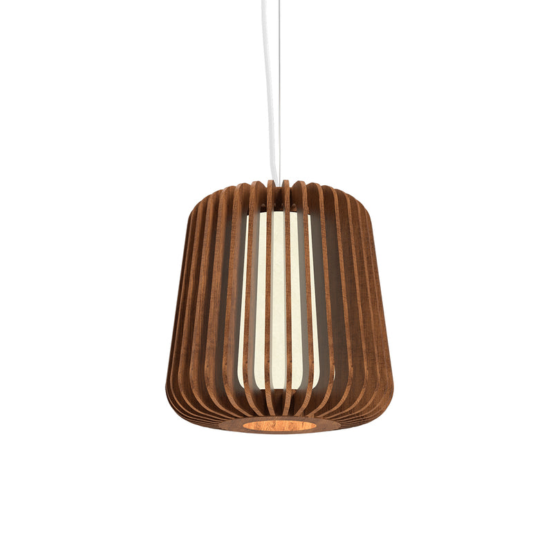 Wooden Slats 13" Pendant 1428