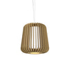 Wooden Slats 13" Pendant 1428