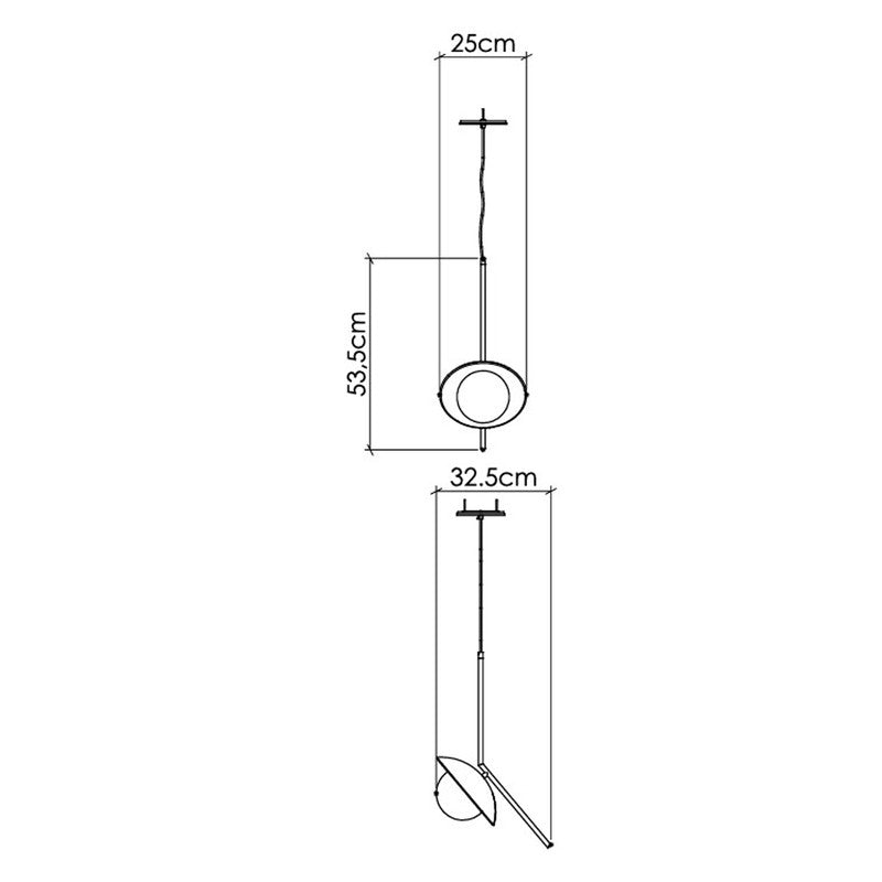 Oyster Accord 20.87"H Pendant 1513