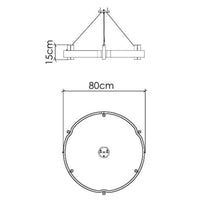 80cm Flow Accord Pendente  - 1526