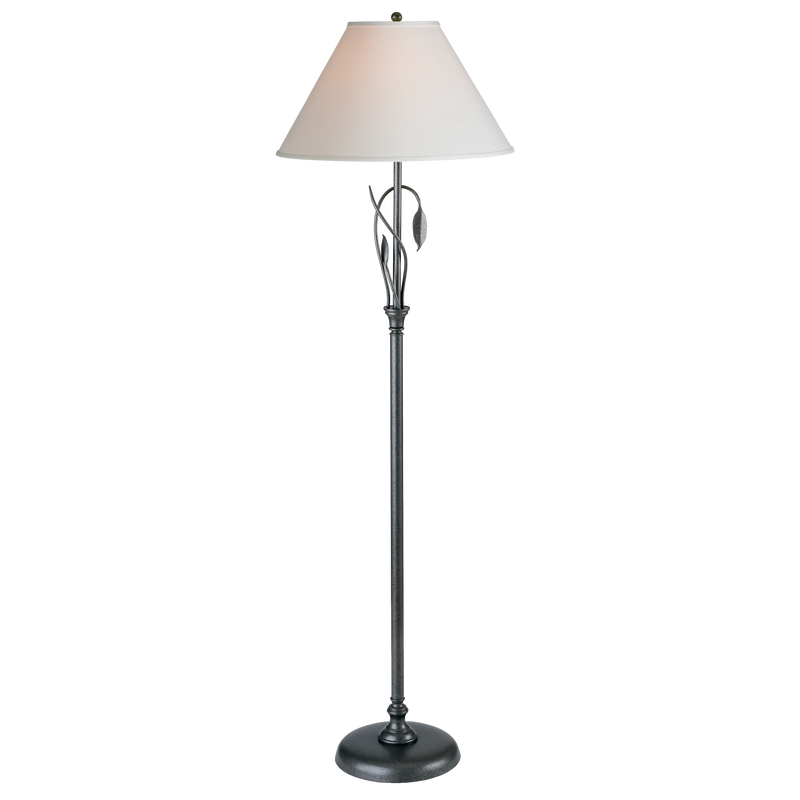 Forged Leaves and Vase Floor Lamp
