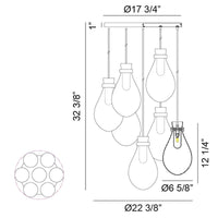 Seranna Ø22 3/8" Ceiling Light Pendants