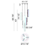 Axis 43"H Ceiling Light Chandelier