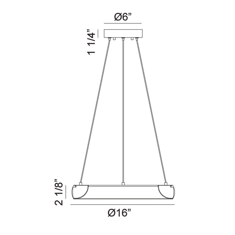 Maverick Ø16" Ceiling Light Chandelier