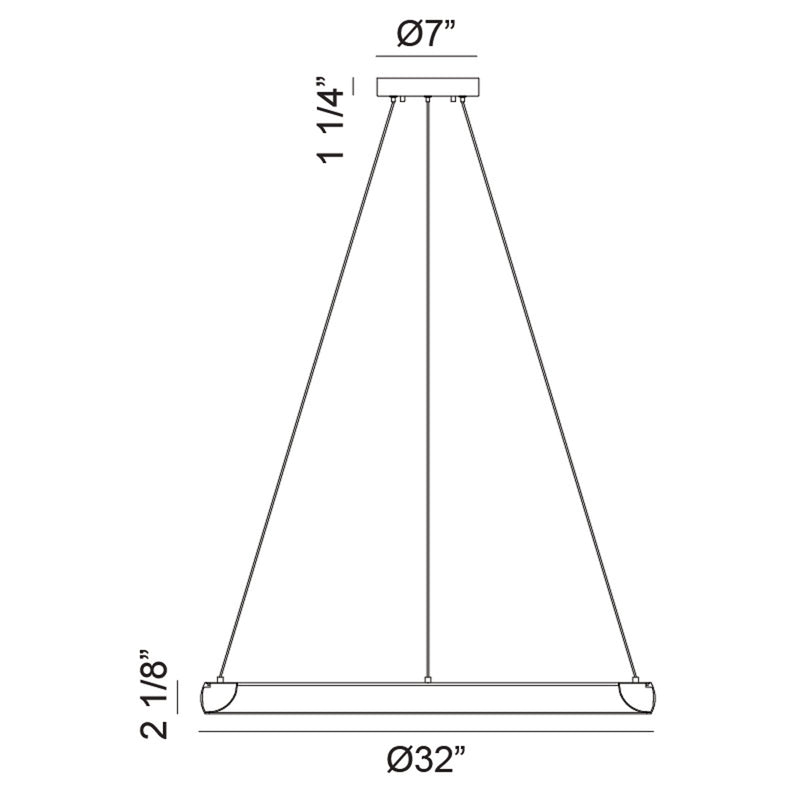 Maverick Ø32" Ceiling Light Chandelier