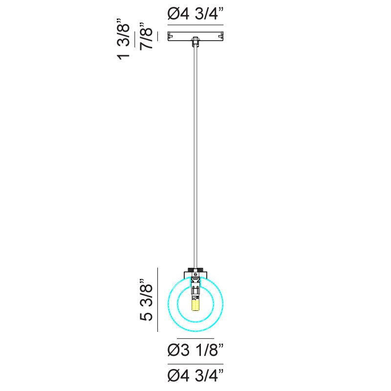 Solaris 1 x 10W LED Ceiling Light Pendants