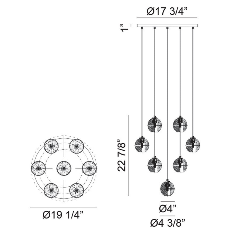 Misty 22 7/8"H Ceiling Light Pendant