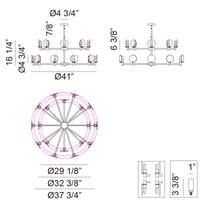 Cloudburst 16 3/8"H Ceiling Light Chandelier