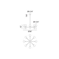 Scriben Ø36" Ceiling Light Chandelier