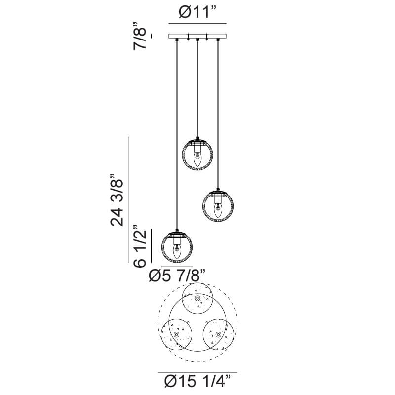 Nikini 24 3/8"H Ceiling Light Pendants