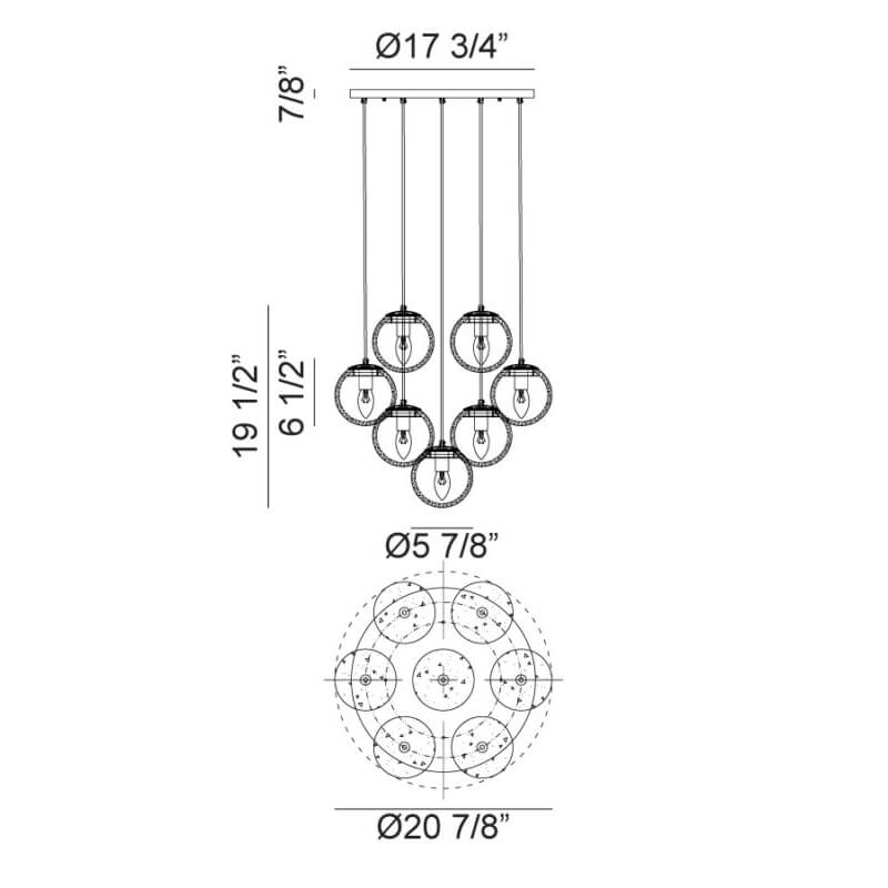 Nikini 19 1/2"H Ceiling Light Pendants
