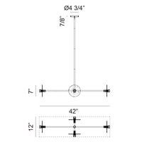 Monument 7"H Ceiling Light Chandelier