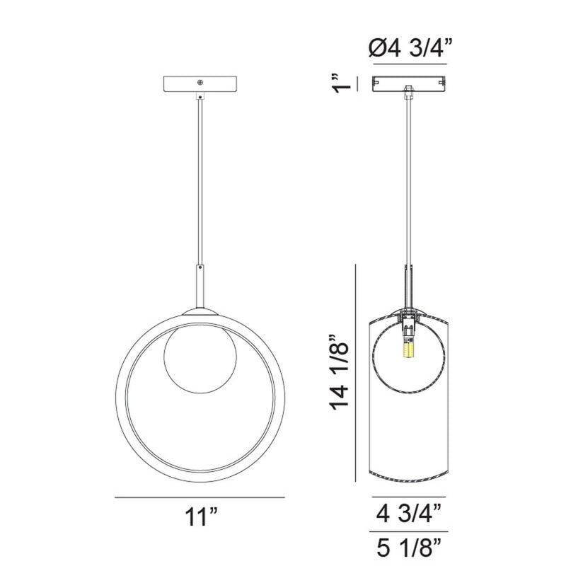 Delcia 14 1/8"H Ceiling Light Pendant