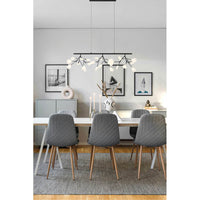 Hydrangea Bloom 15"H Ceiling Light Chandelier