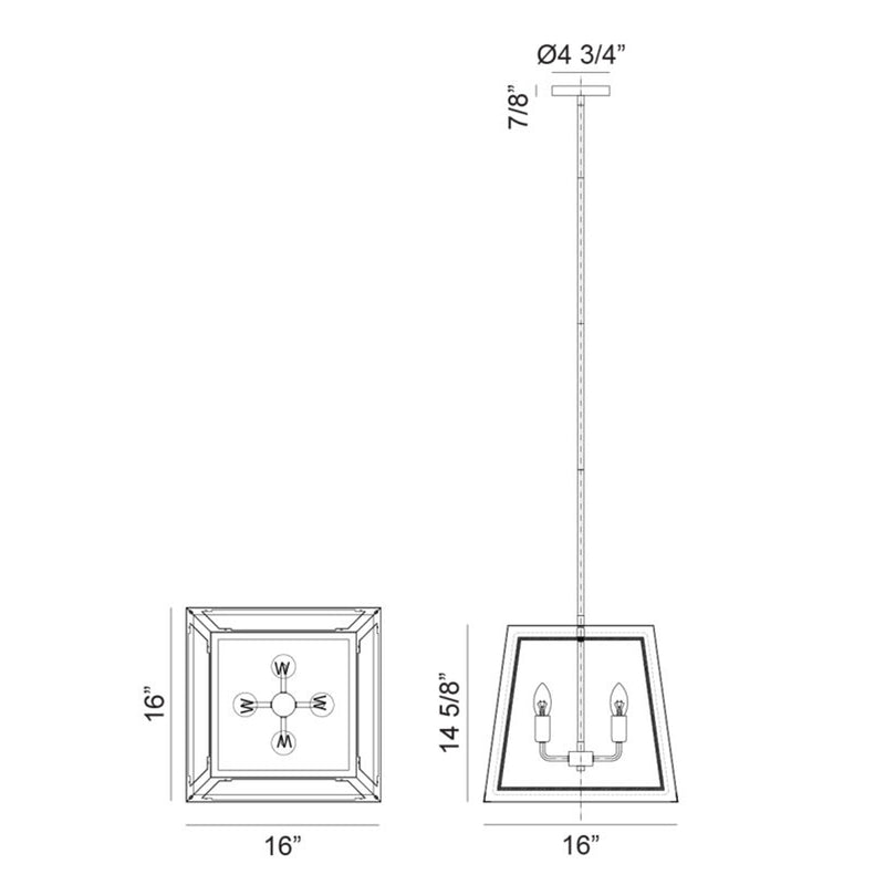 Rosalie 16"L Ceiling Light Pendant