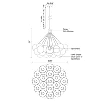 Bolla Large LED Pendant Bouquet Chandelier