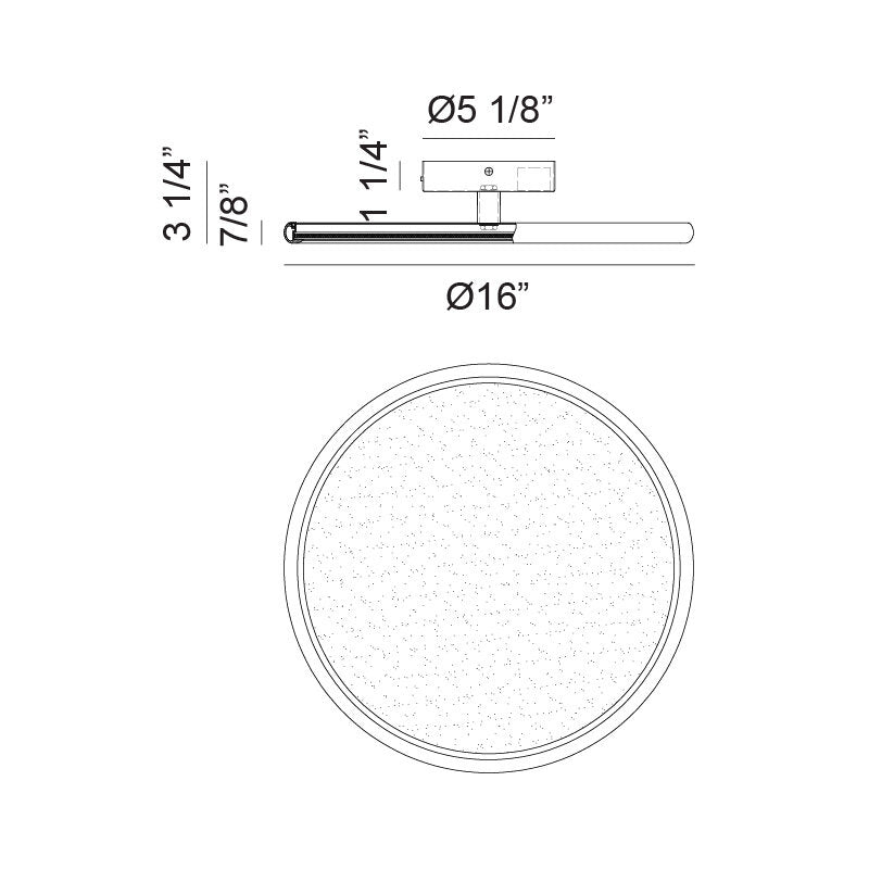 Piper Ø16" x 3 Ceiling Light Pendants