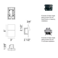 Dawn 5"H Outdoor Lighting