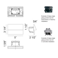 Dawn 3 1/4"H Outdoor Lighting