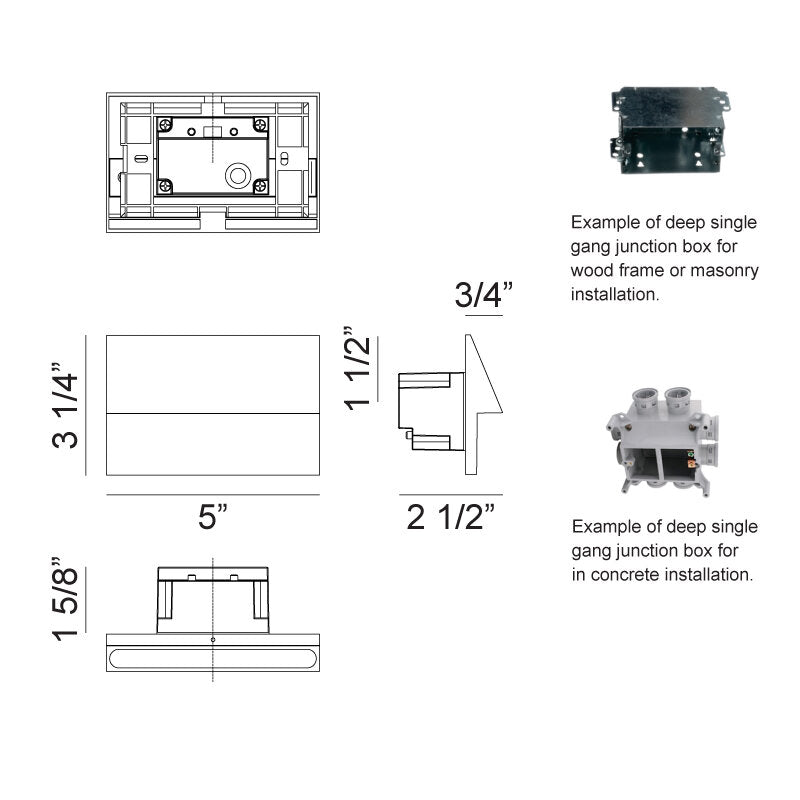 Dawn 3 1/4"H Outdoor Lighting