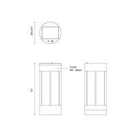 Suara 10-in Exterior Portable Lamp