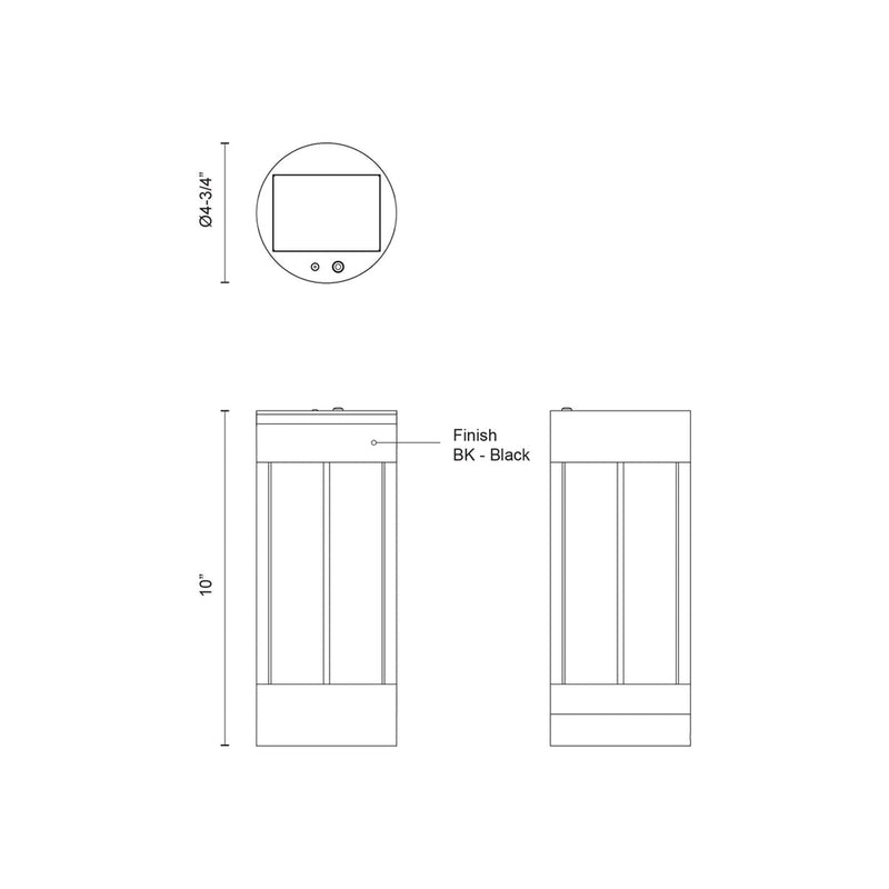 Suara 10-in Exterior Portable Lamp