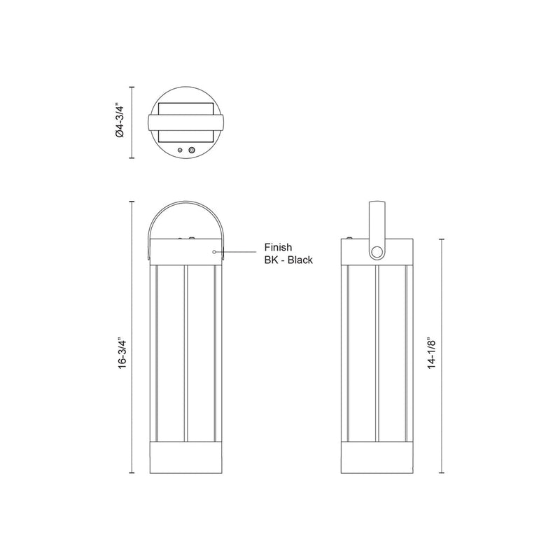 Suara 14-in Exterior Portable Lamp