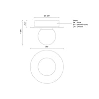 Elixir 6-in 7W Universal Voltage Flush Mount