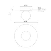 Elixir 10-in 9W Universal Voltage Flush Mount