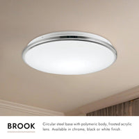Brook 13-in Flush Mount