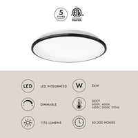 Brook 13-in Flush Mount