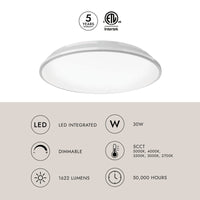 Brook 15-in Flush Mount