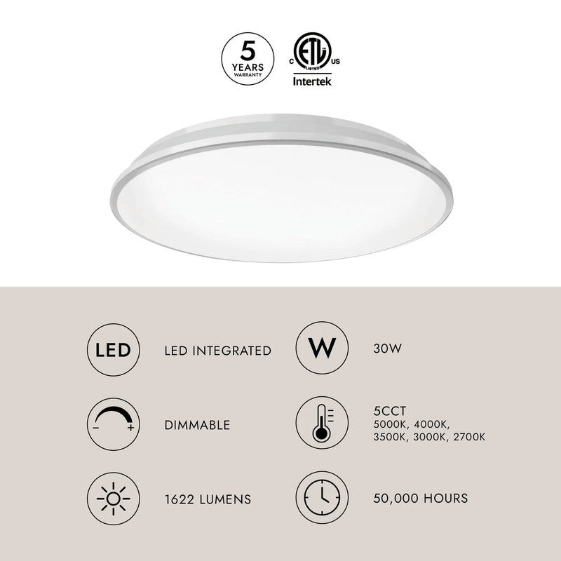 Brook 15-in Flush Mount