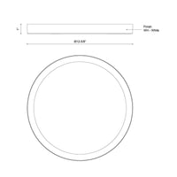 Mio with 5 Selectable Color Temperatures Flush Mount - White