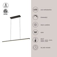 Drift 45-in Linear Pendant