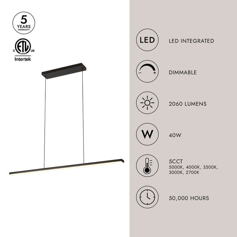 Drift 45-in Linear Pendant
