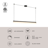 Nio 45-in Linear Pendant