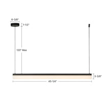 Nio 45-in Linear Pendant