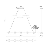 Elixir 48-in Universal Voltage Linear Pendant