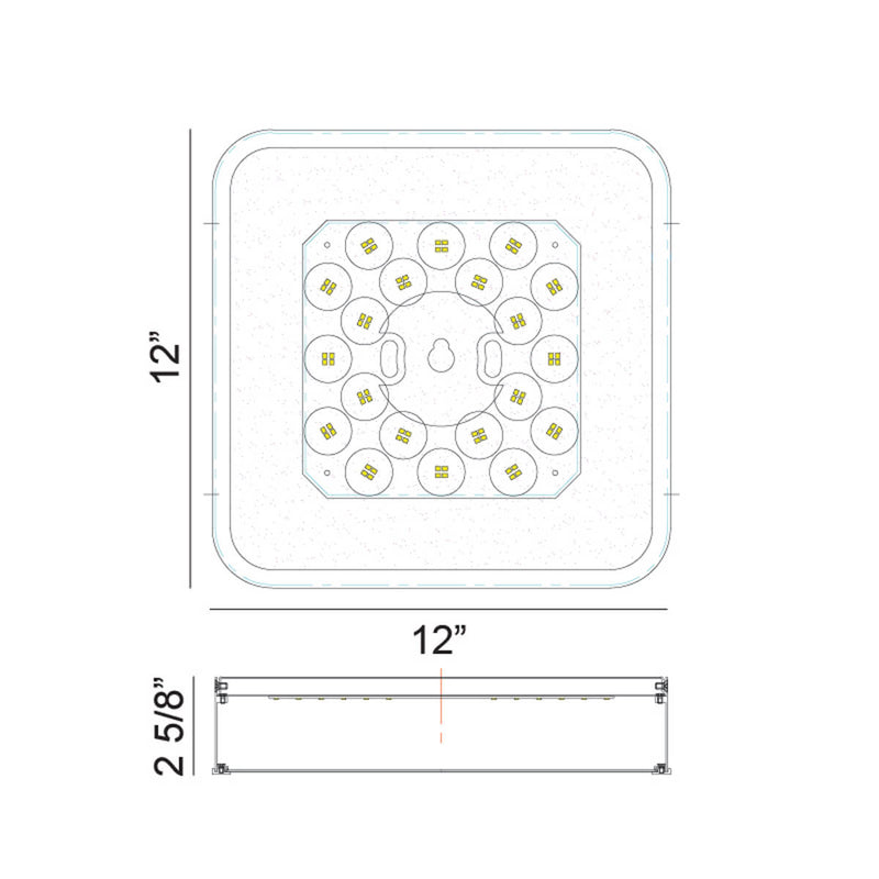 Ainslay 12"L Ceiling Light Flush Mounts