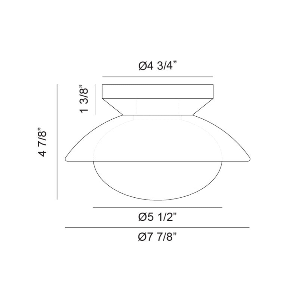 Hatley Ø7 7/8" Ceiling Light Flush Mounts