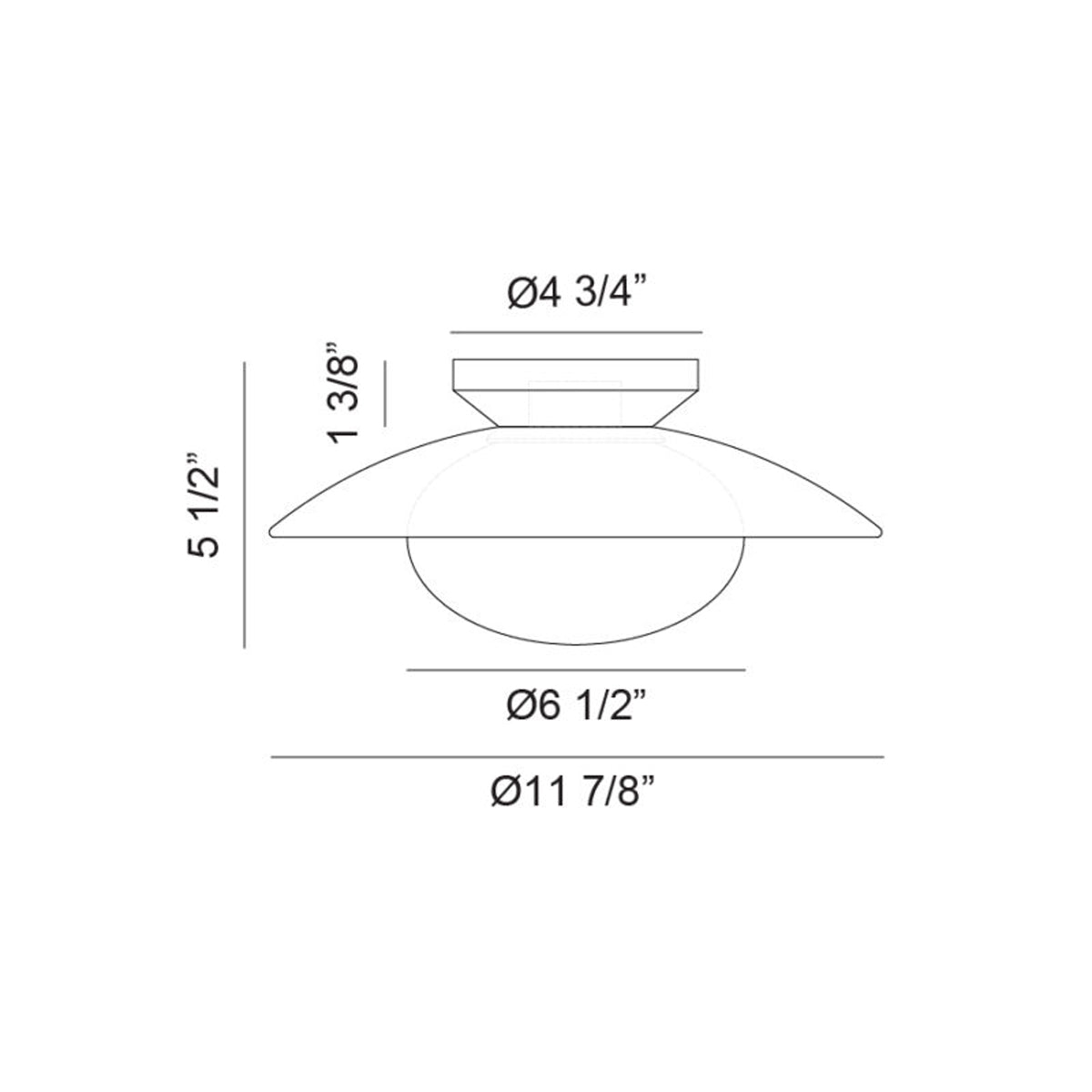 Hatley Ø11 7/8" Ceiling Light Flush Mounts