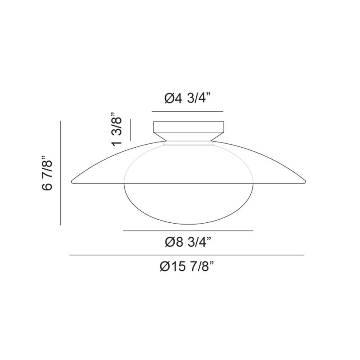 Hatley Ø15 7/8" Ceiling Light Flush Mounts